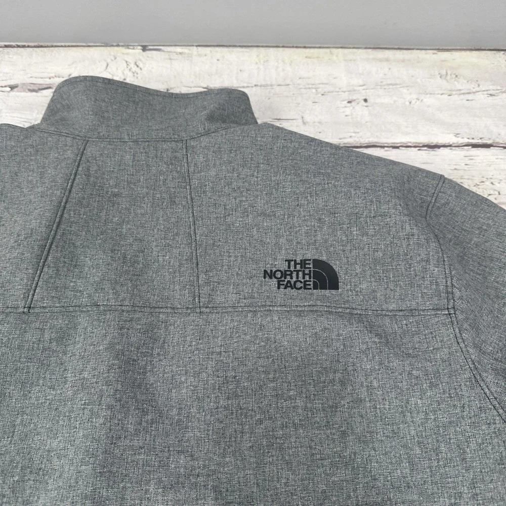 Mens XL The North Face Gray Full Zip Up Jacket Amazon Logo On Arm